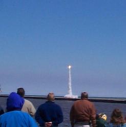 Tripoli Special Event Rocket launched
under the watchful eye of WI Lt Gov Farrow.